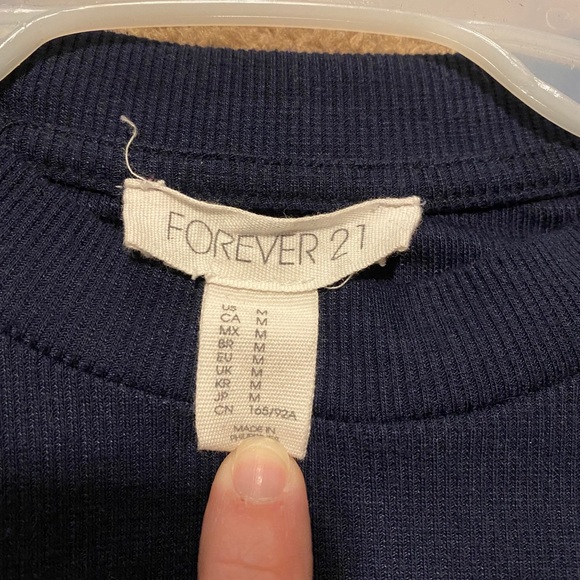 Navy Blue Forever 21 Shirt - Picture 2 of 2